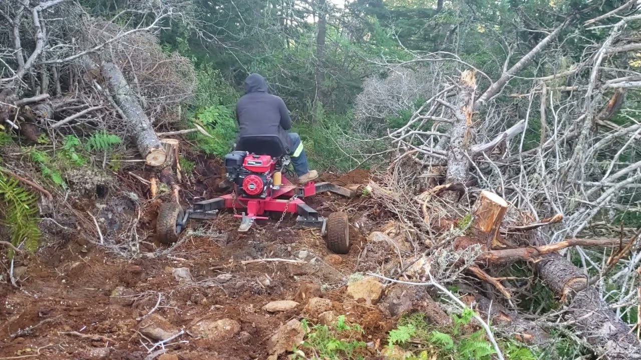 Trail Building With Towable Backhoe - Part 3