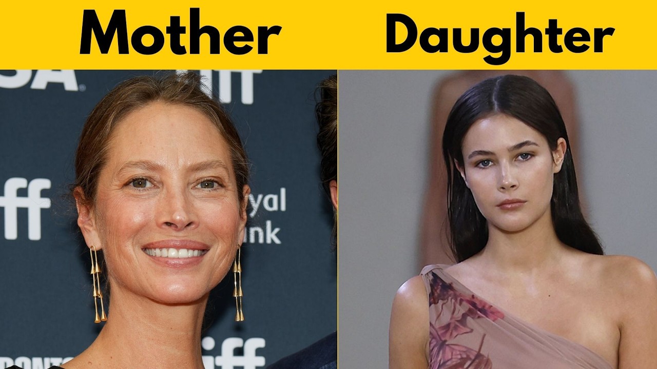 20 Famous Hollywood  Super Models  of 1980s &1990S and Their  Beautiful Daughters.