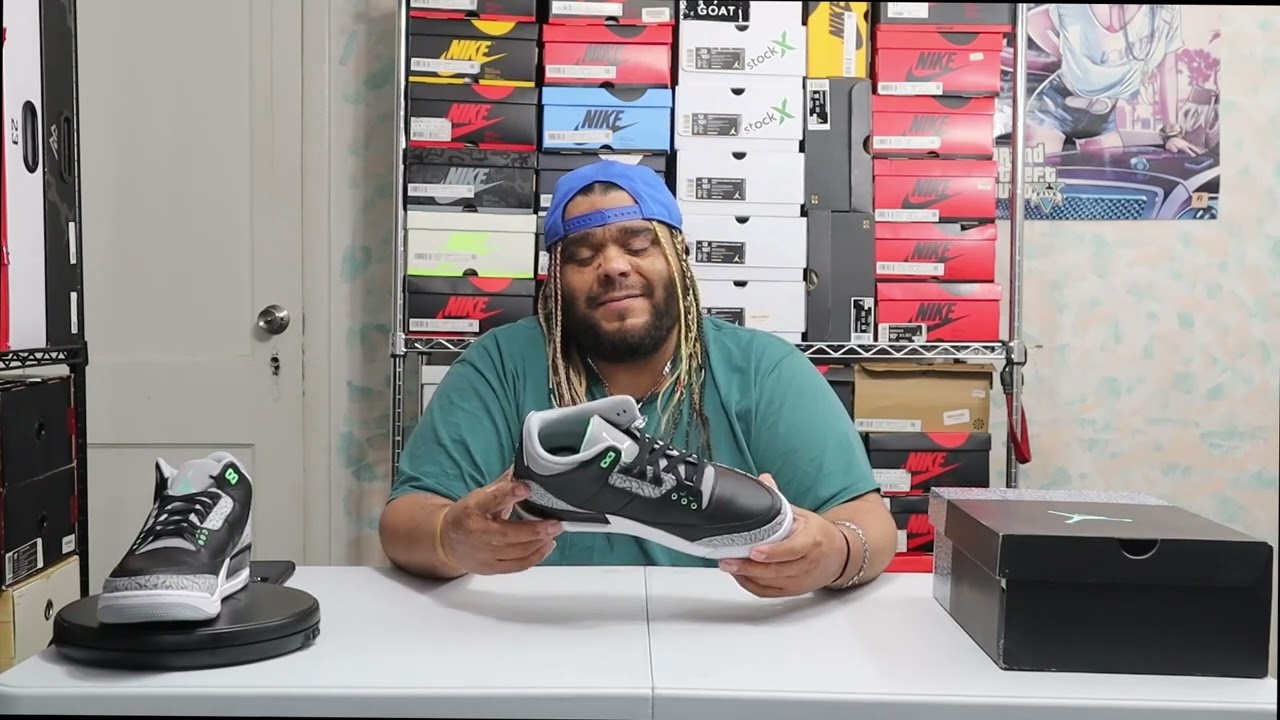 ( EARLY ) JORDAN 3 GREEN GLOW REVIEW
