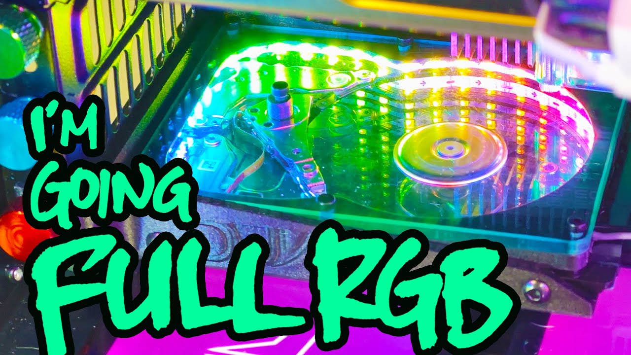 Я построил целый компьютер из RGB-подсветки (а за это заплатил Джефф Безос)
