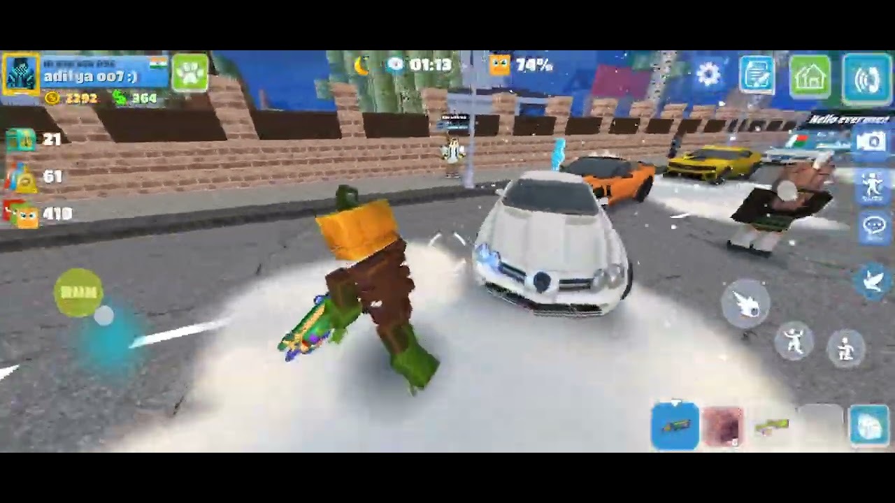 Task - party craft but I have to collect all the chests and super cars : )