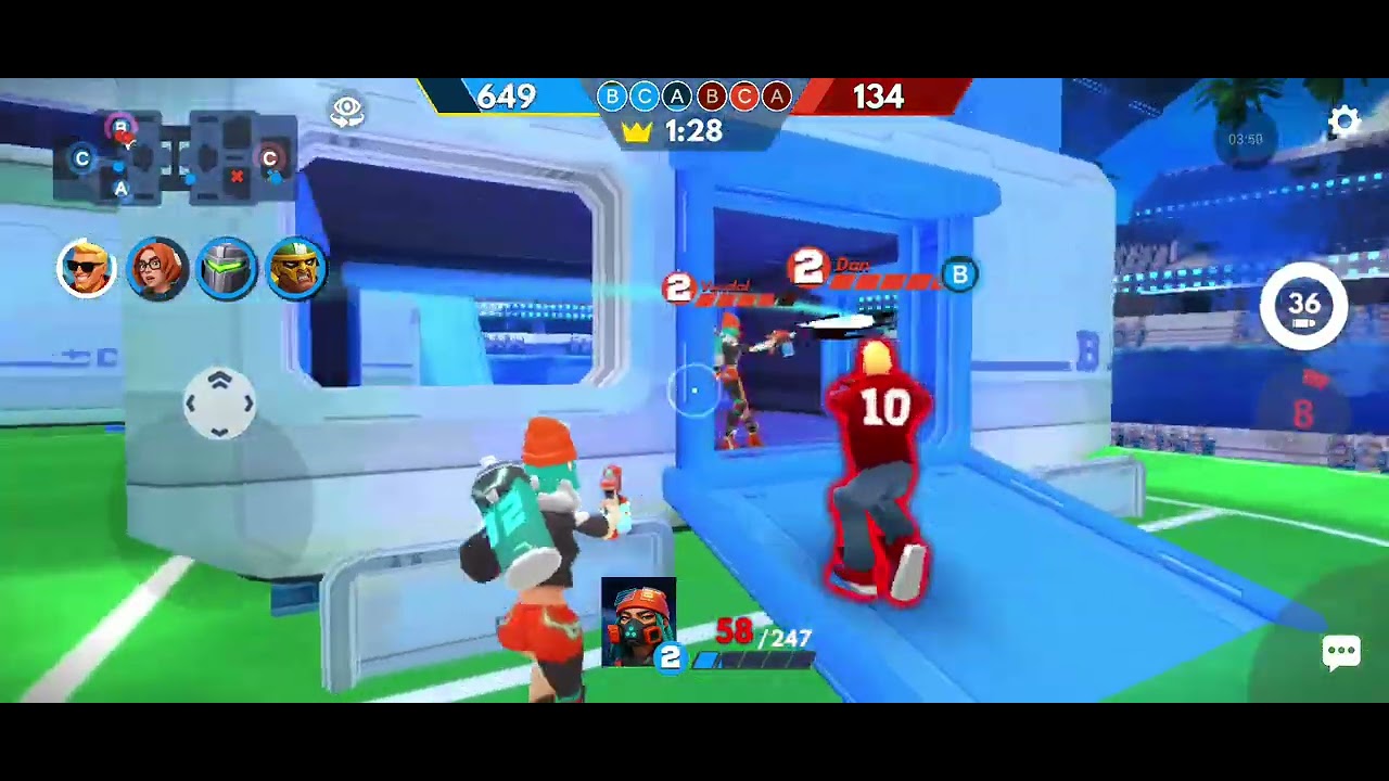 Playing shooting game for first time 