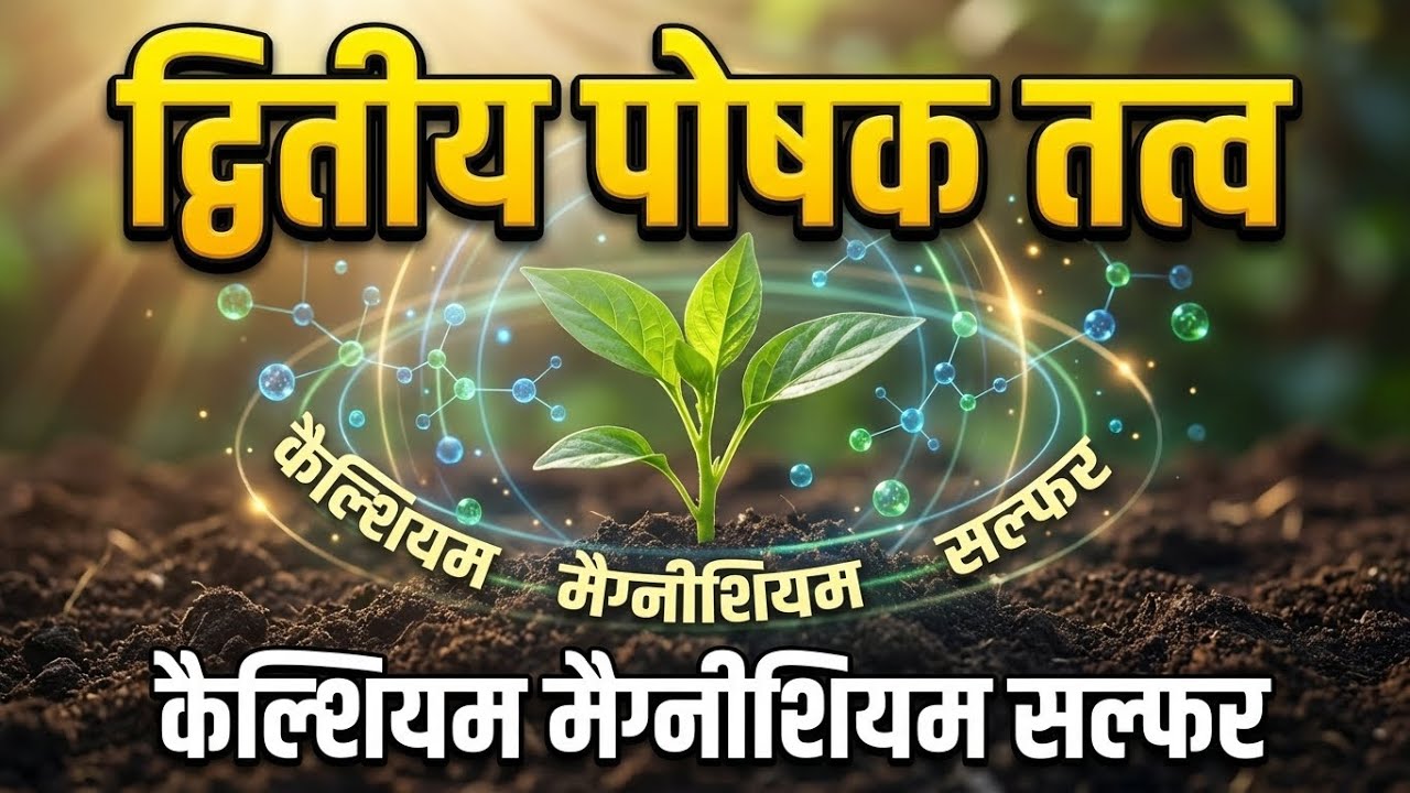 कैल्शियम, मैग्नीशियम और सल्फर की कमी के लक्षण और उपाय | फसल के लिए जरूरी द्वितीयक पोषक तत्व |