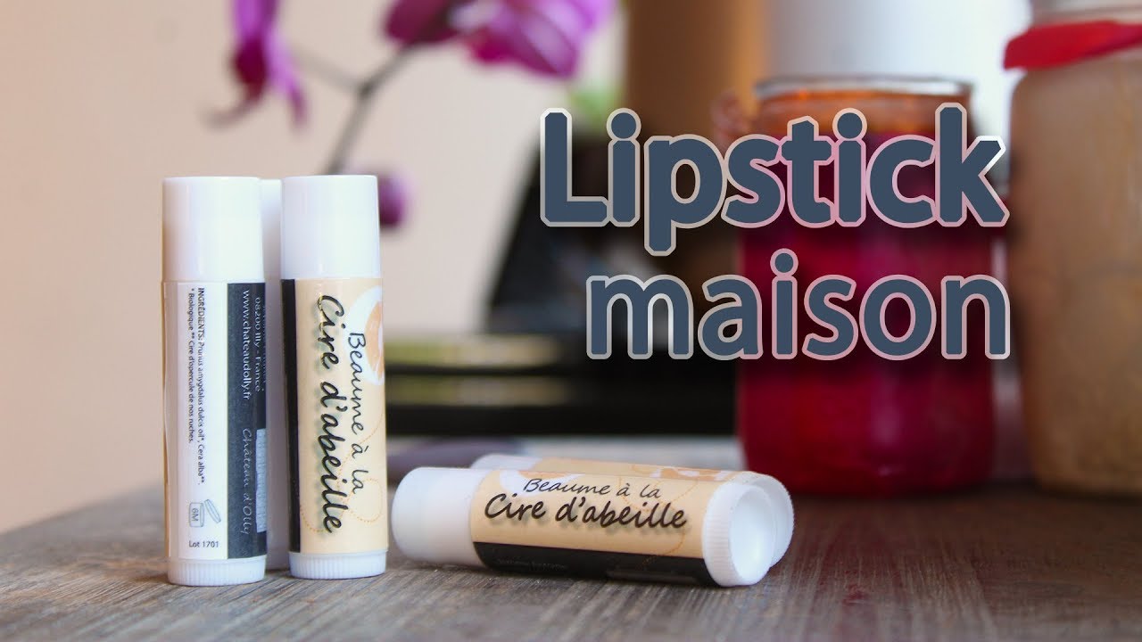 Baume à lèvre à la cire d'abeille maison