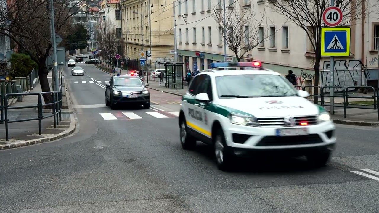 VIP Police Escort  - The Dutch King and Queen  - Bratislava 8. 3. 2023