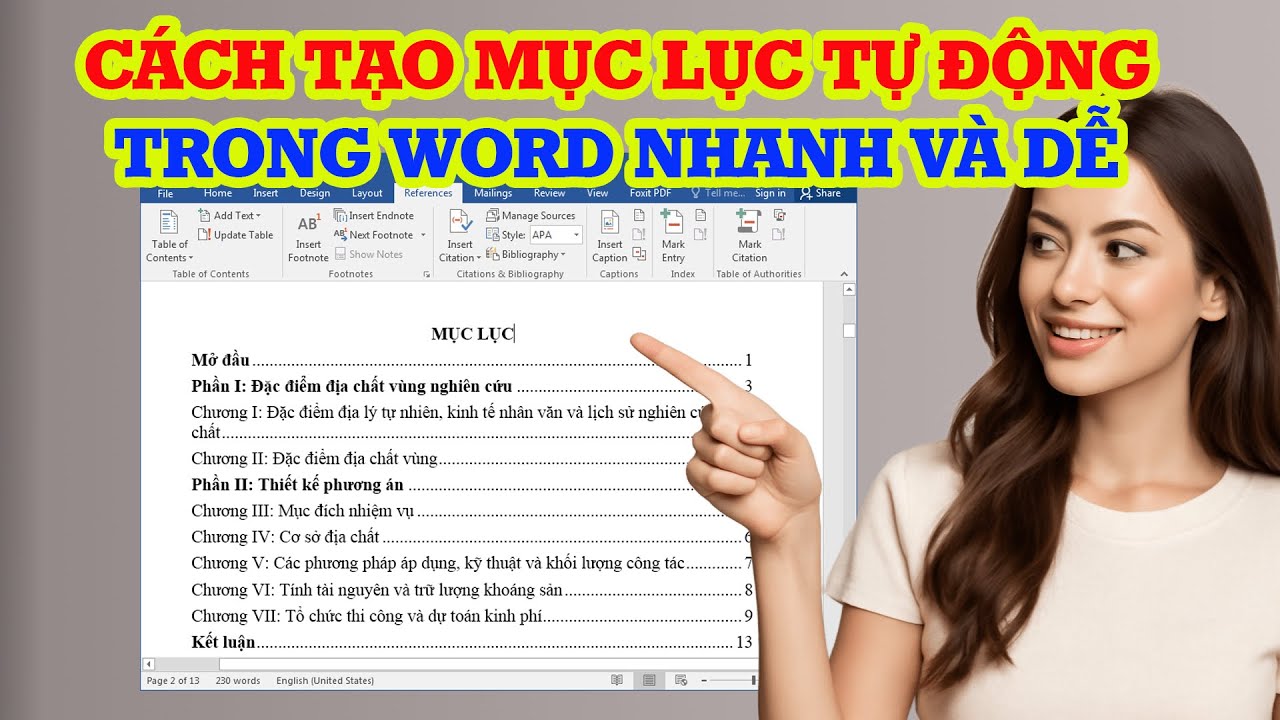 Cách tạo mục lục tự động trong Word nhanh và đúng cách siêu dễ