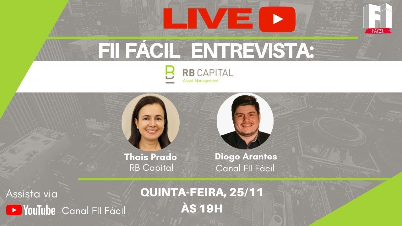 Fundos Imobili&aacute;rios: LIVE com Thais Prado - RB Capital - RRCI11