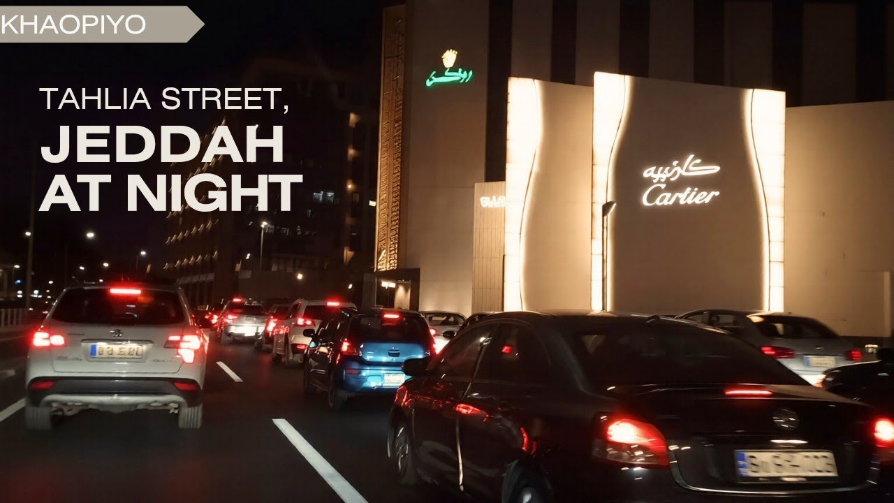 JEDDAH AT NIGHT | Tahlia Street | Jeddah Corniche |King Fahad's Fountain