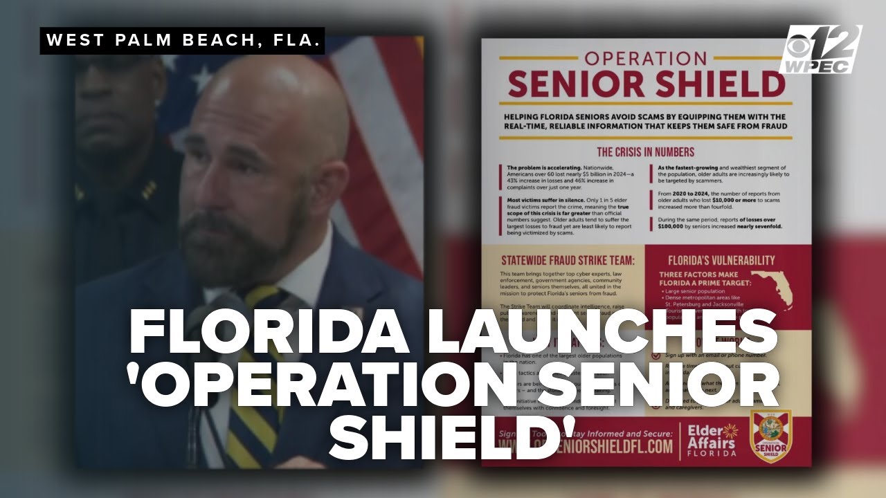 Florida Launches &lsquo;Operation Senior Shield&rsquo; Amid Rise in Elder Fraud