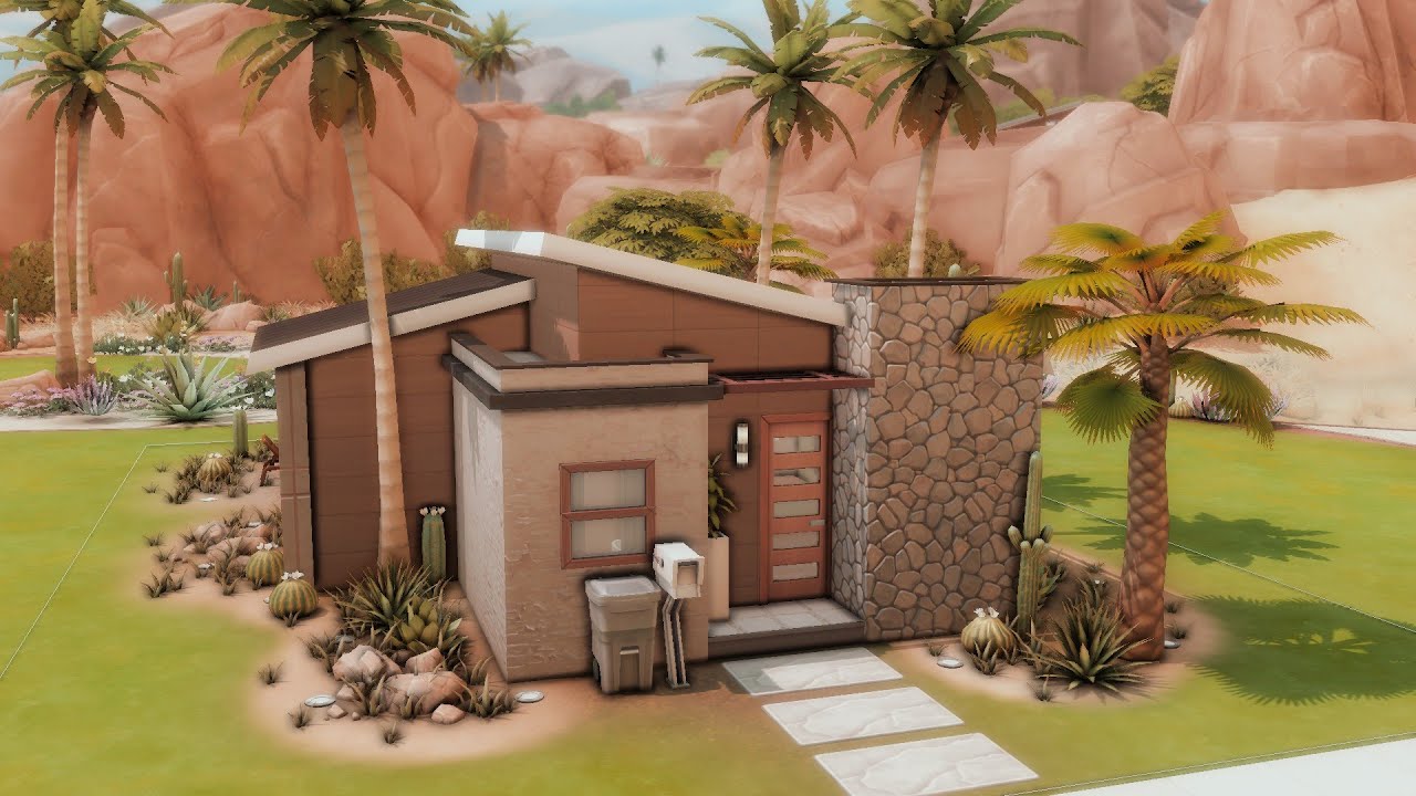 oasis springs starter home 🏜️ | the sims 4 speed build | base game only