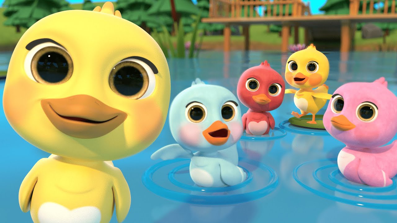 5 Little Ducks(Learn Colors Song)  +More Newborn Educational Nursery Rhymes & Kids Songs