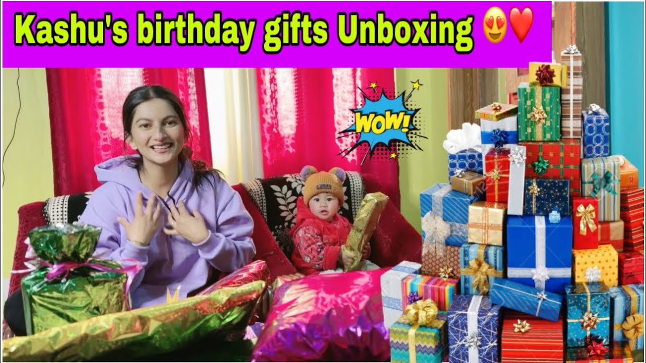 काशू को मिले इतने सारे गिफ्ट || kashu ke gift ki Unboxing❤️ #dailyvlog #family #gift #birthdaygift