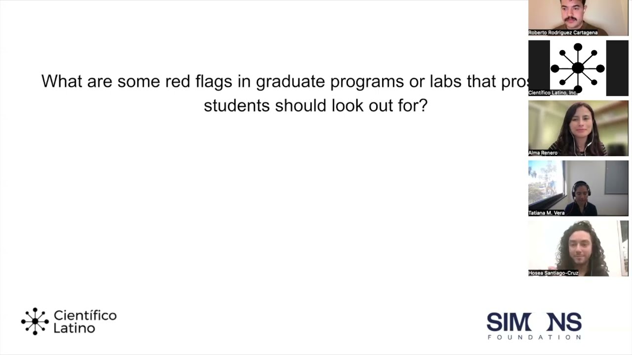 Admissions Into STEM PhD Programs -Advice from Current Graduate Students