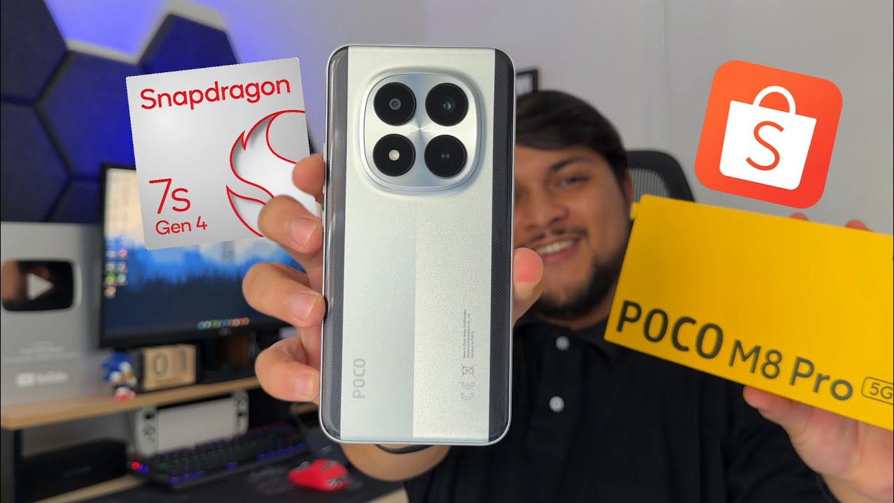 COMPREI O POCO M8 PRO 5G NA SHOPEE! UNBOXING E PRIMEIRAS IMPRESSÕES! 