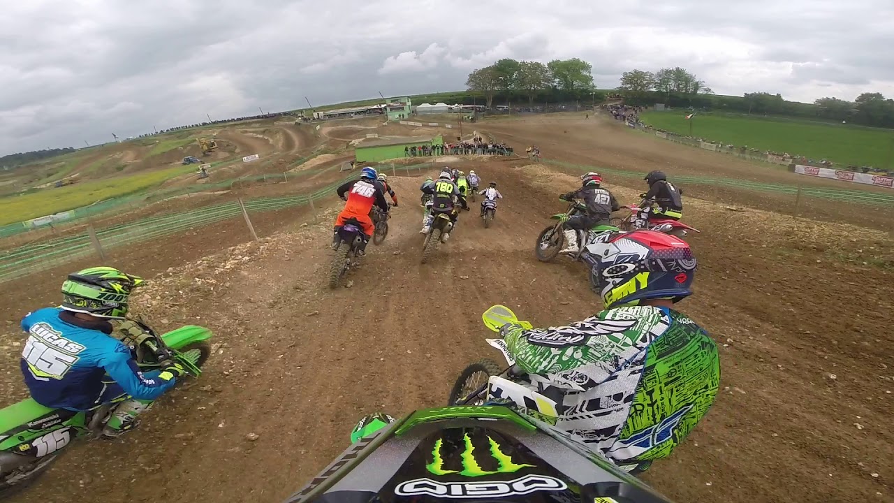 Gopro 1ère Manche Plainville Motocross 13 Mai 2018 Axel Deneux #171 partie 1