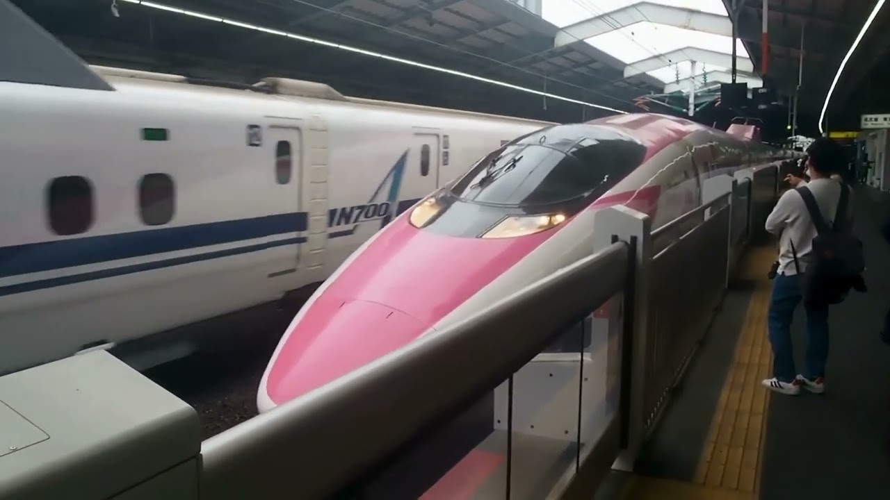 【緩緩滑出站(駕駛員揮手)】JR西日本 500系新幹線V2編組 hellokitty彩繪 こだま840号 新神戶駅 出站#jr西日本 #500系 #こだま #新神戶駅 #tramusicstation