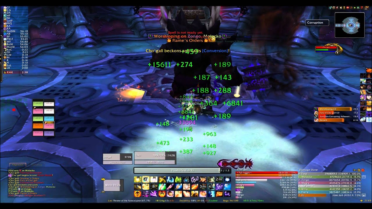 crypTic VS Cho'gall 10man heroic [PoV - Priest]