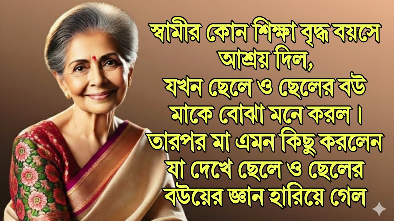 ছেলের অবহেলার পর স্বামীর শিক্ষায় ঘুরে দাঁড়ালেন মা; মায়ের কান্ড দেখে অবাক ছেলে-বউ!