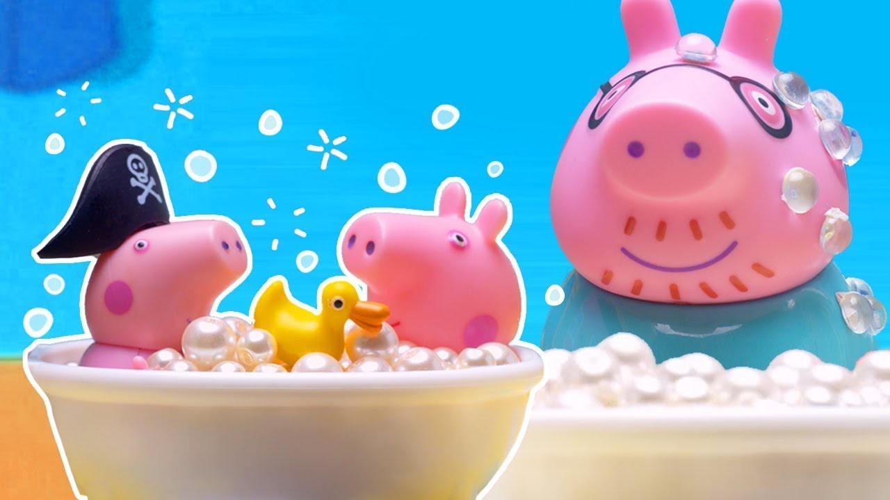 Peppa Pig Episodes | Peppa Pig Stop Motion: Peppa Pig's Bathtime in Her Wooden House