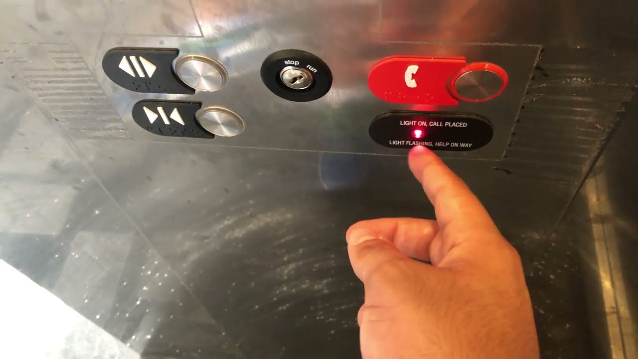 Epic Phone Fail: Otis Series 7 Traction Elevator @ AMC Parking Garage, Shenandoah TX