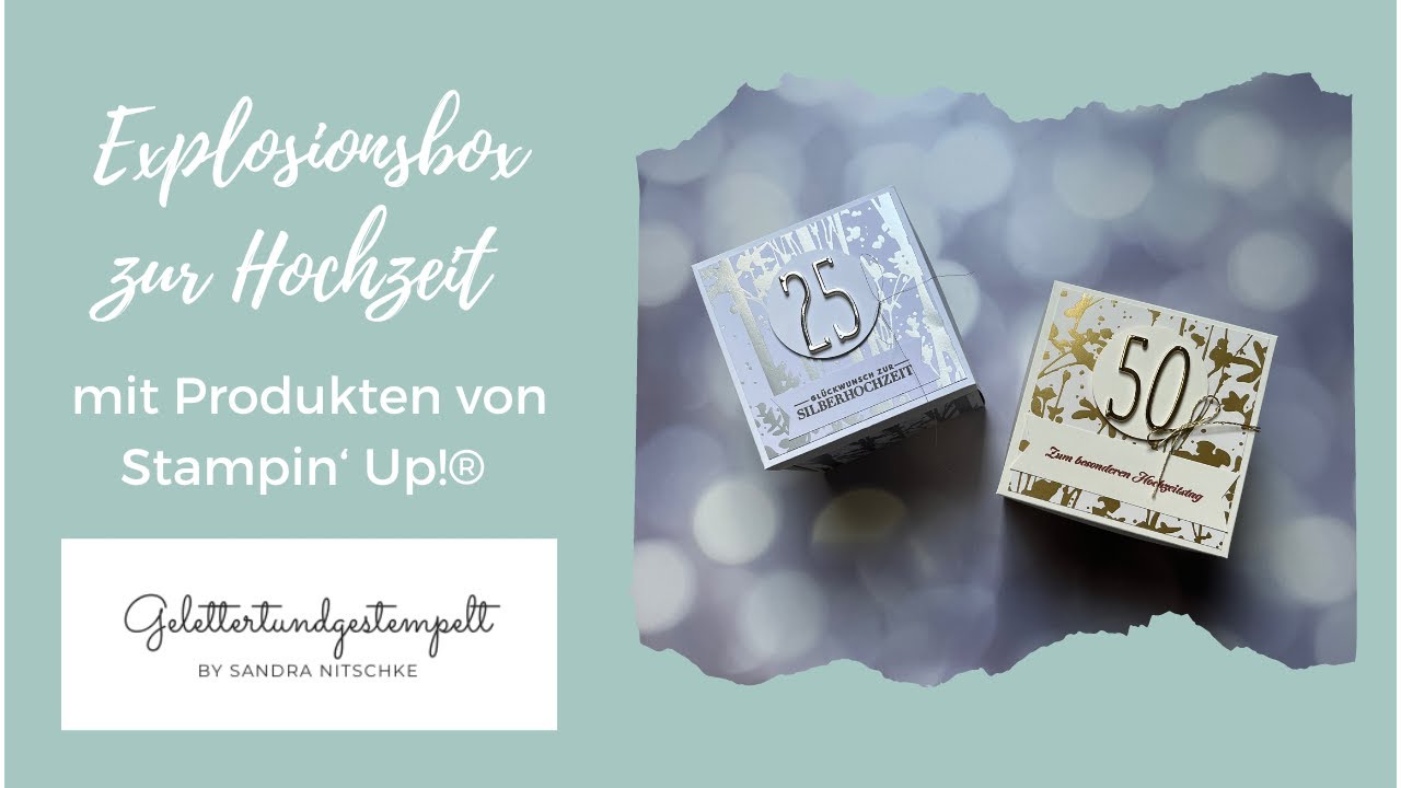 VideoHop zum Thema Hochzeit I Explosionsbox mit Produkten von Stampin‘ Up!®