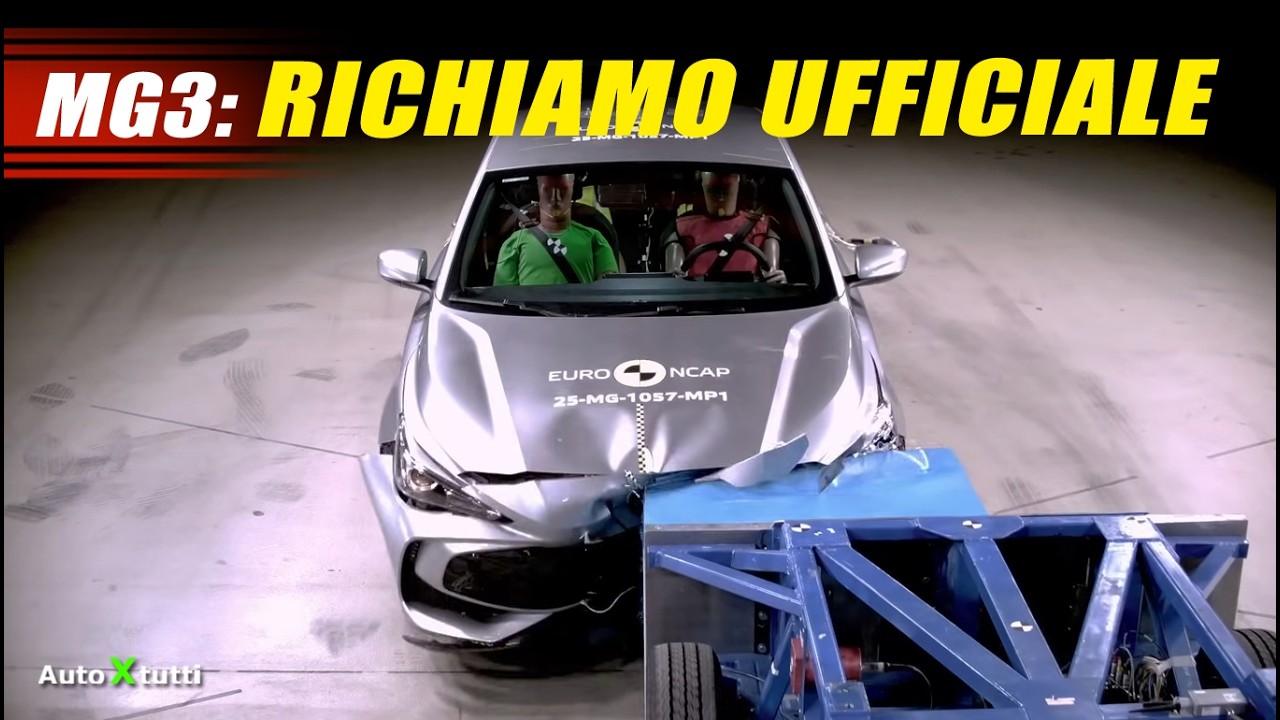 Distacco SEDILE MG3: Arriva il RICHIAMO anche in Europa #mg