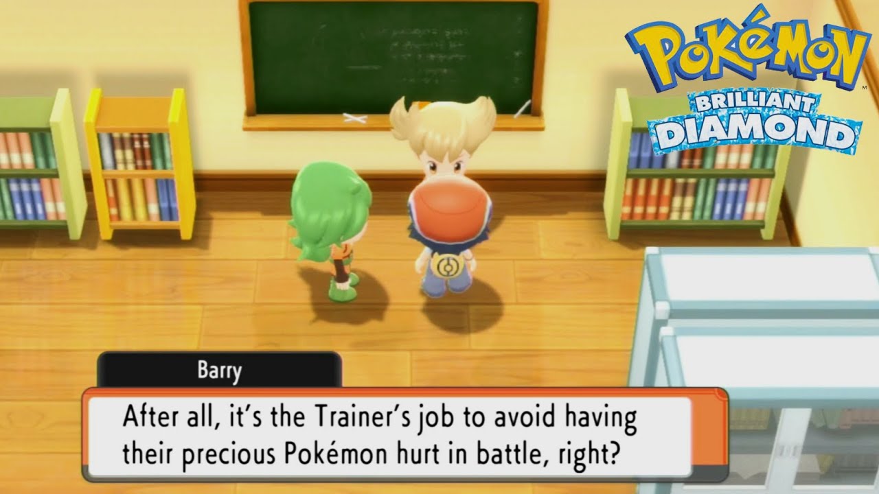 Pokémon brilliant Diamond - Jubilife City & Meet Barry at School And All Clown Coupen