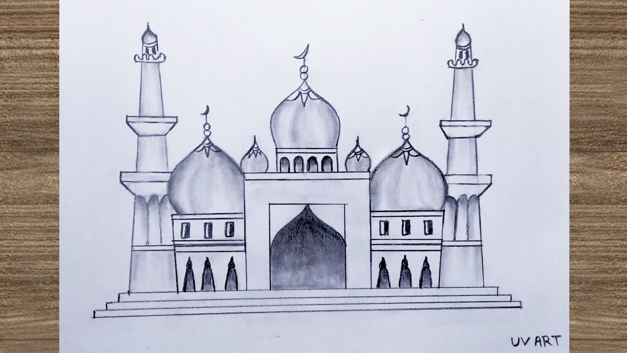 How to draw Ramadan/Eid Mubarak Drawing Easy | Pencil Sketch | Pencil Drawing