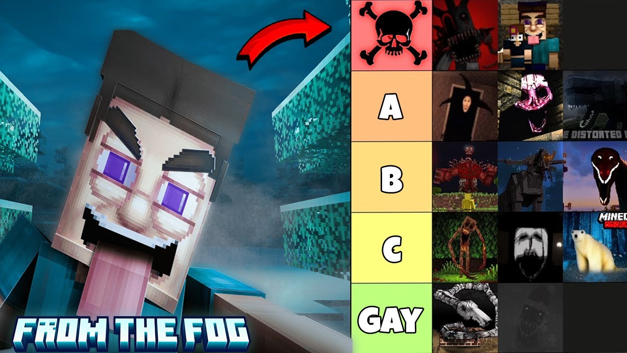 XẾP HẠNG TẤT CẢ QU&Aacute;I VẬT Đ&Aacute;NG SỢ TRONG MINECRAFT FROM THE FOG !?