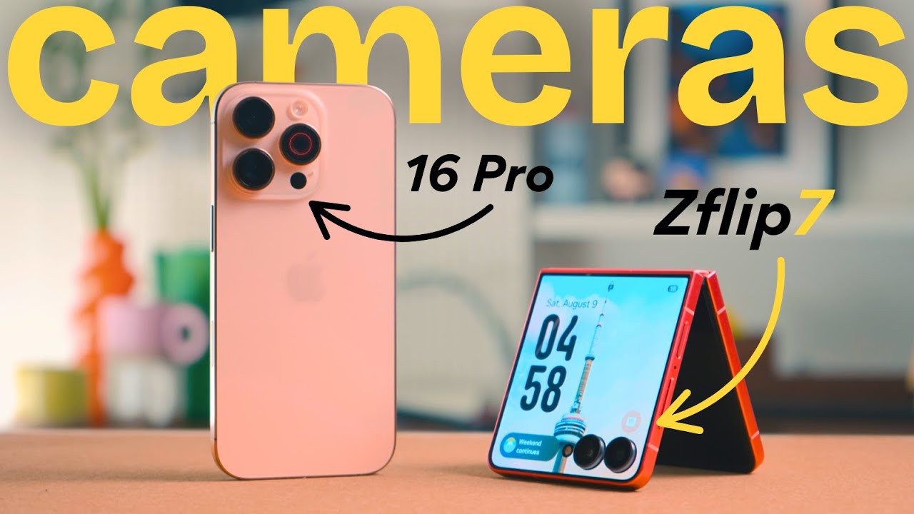 Z FLIP 7 vs iPhone 16 PRO: CAMERA AND BATTERY REVIEW and COMPARISON! (PRO-LOG)