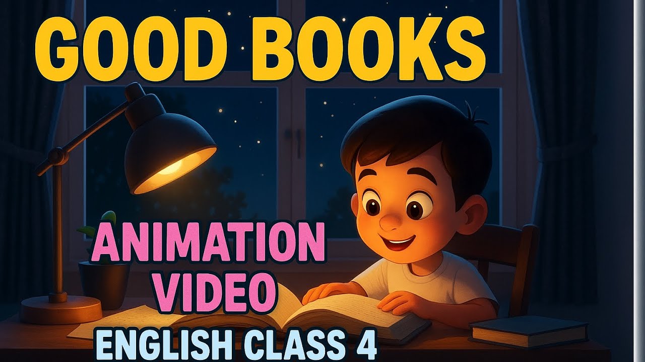Good Books | Poem by Edgar Guest | Class 4 |English Poem | Friendship of Books | Animation