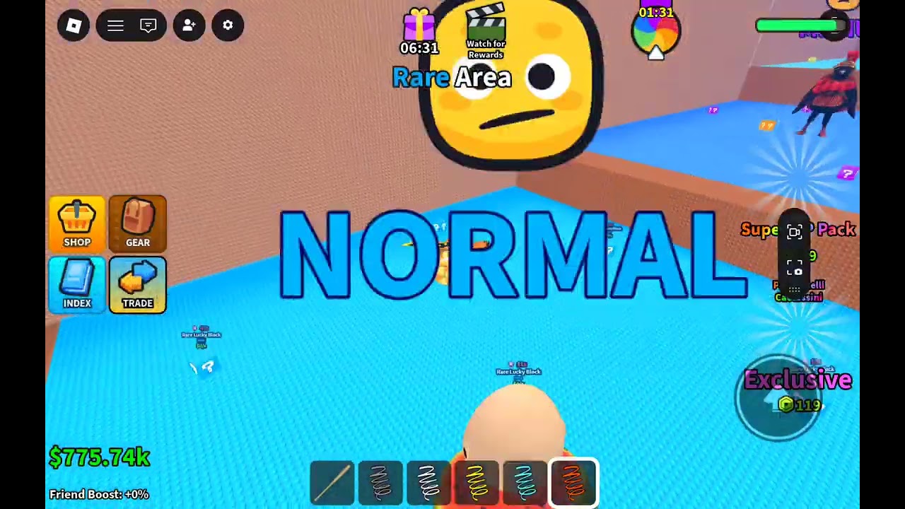 0 to150 million challenge in jump escape to steal a brainrot