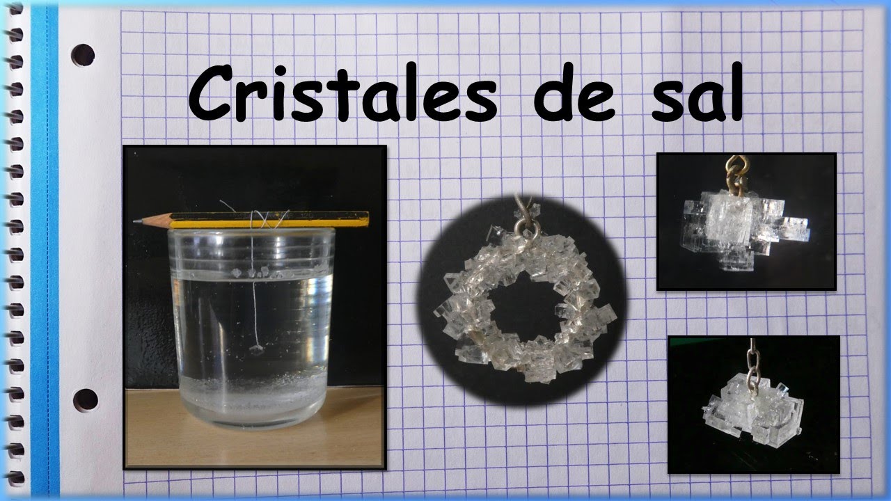 Como hacer cristales de sal en casa o en la escuela