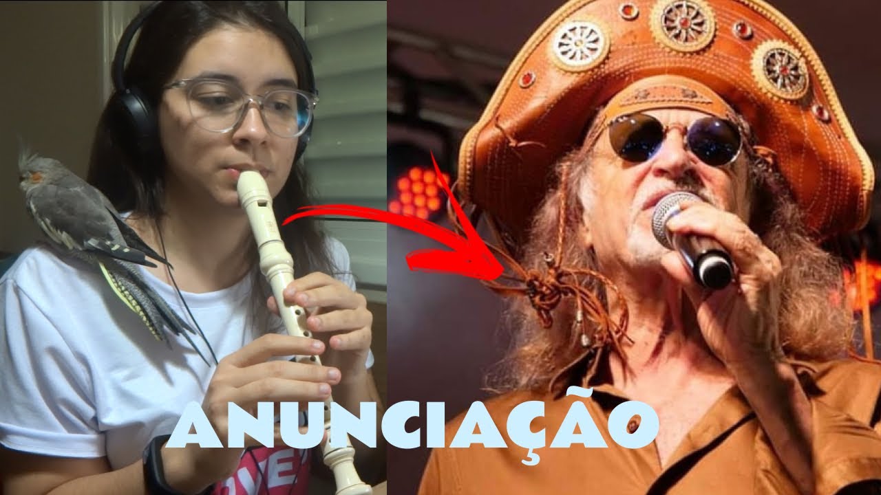 Anunciação ((Tu vens)) - Alceu Valença - FLAUTA DOCE COM NOTAS!! #MultiRaquelDias