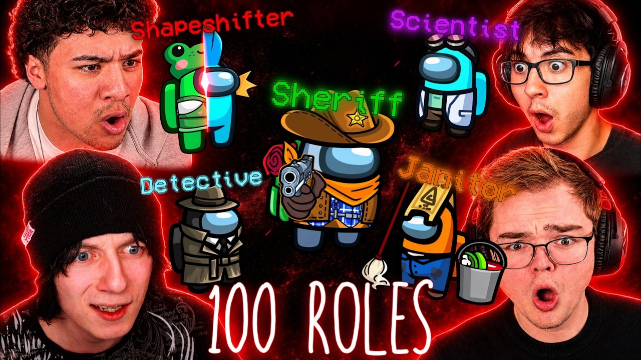 Among Us, But There's 100 Roles! (HILARIOUS)