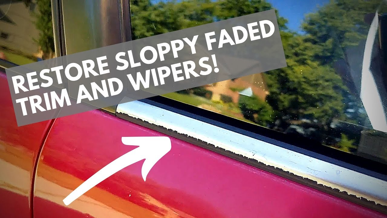 HOW TO RESTORE CAR WINDOW TRIM AND WINDSHIELD WIPERS