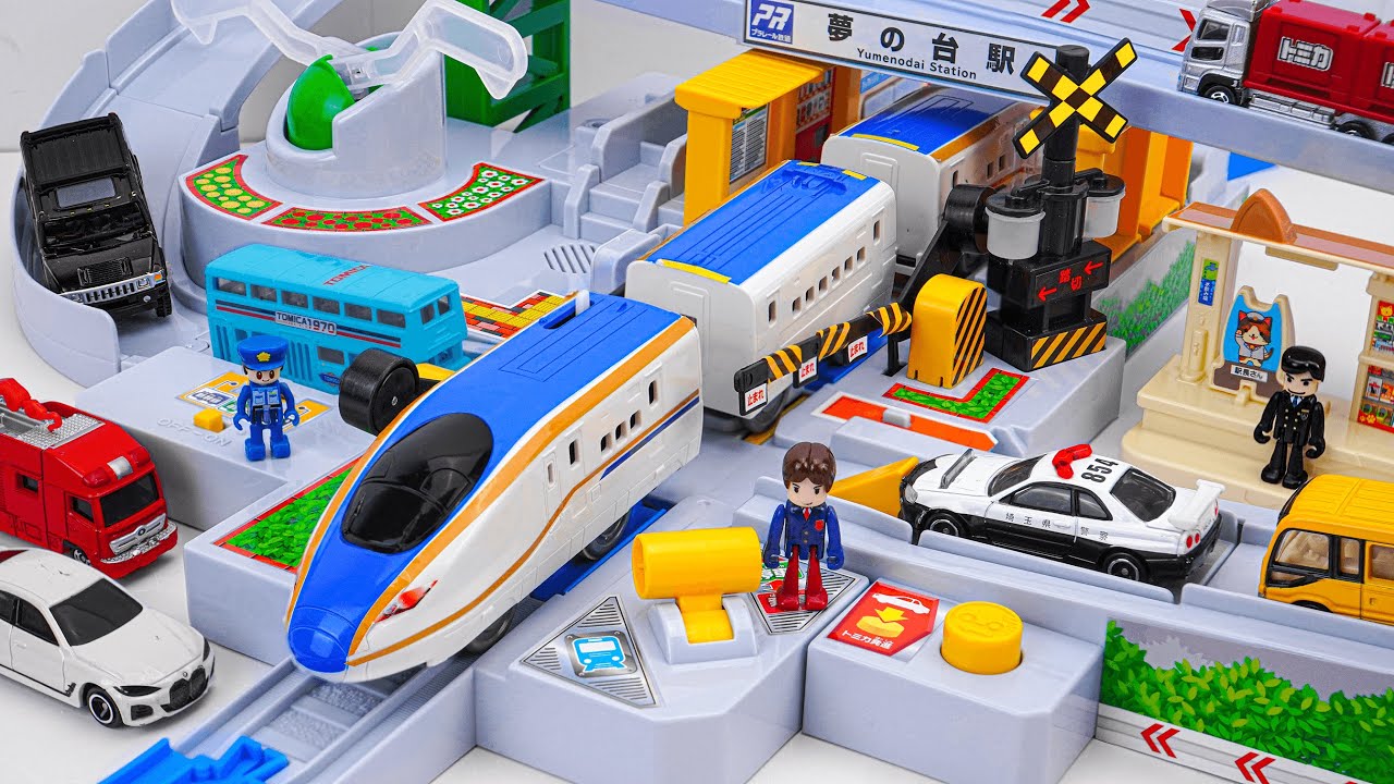 タカラトミー プラレール 新幹線 | タカラトミー トミカ & プラレール 踏切循環システム DX & タカラトミー トミカ 電車と車コレクション