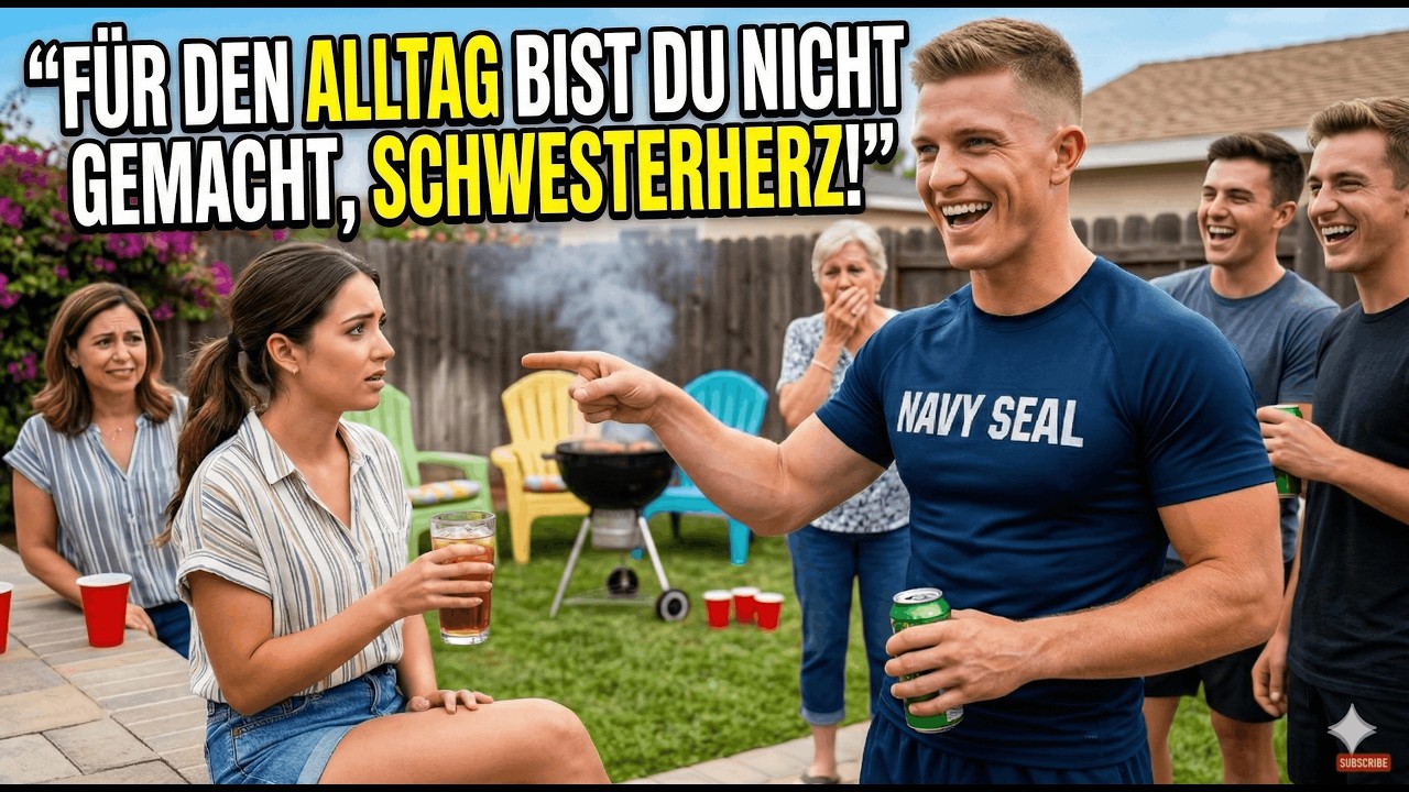 Beim Familien-BBQ verspottet ein Navy-Trainee seine Cousine – Sekunden später wird es still