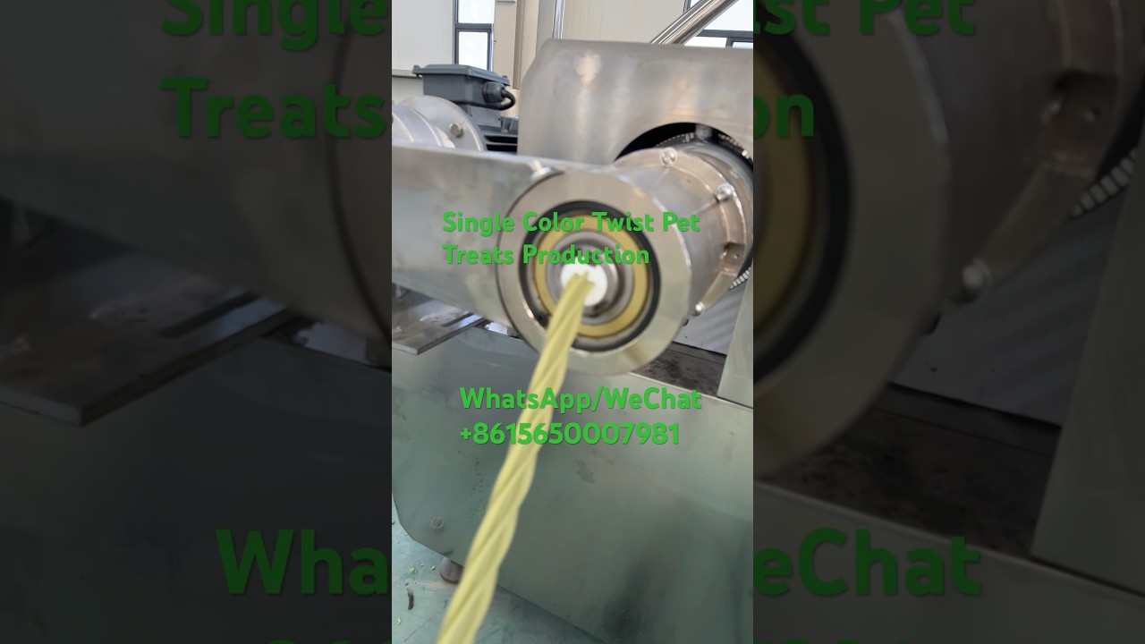 Dog Treat Manufacturing:How It’s Made Twist Pet Treat Extruder Machine Dog Treat Extrusion Machine