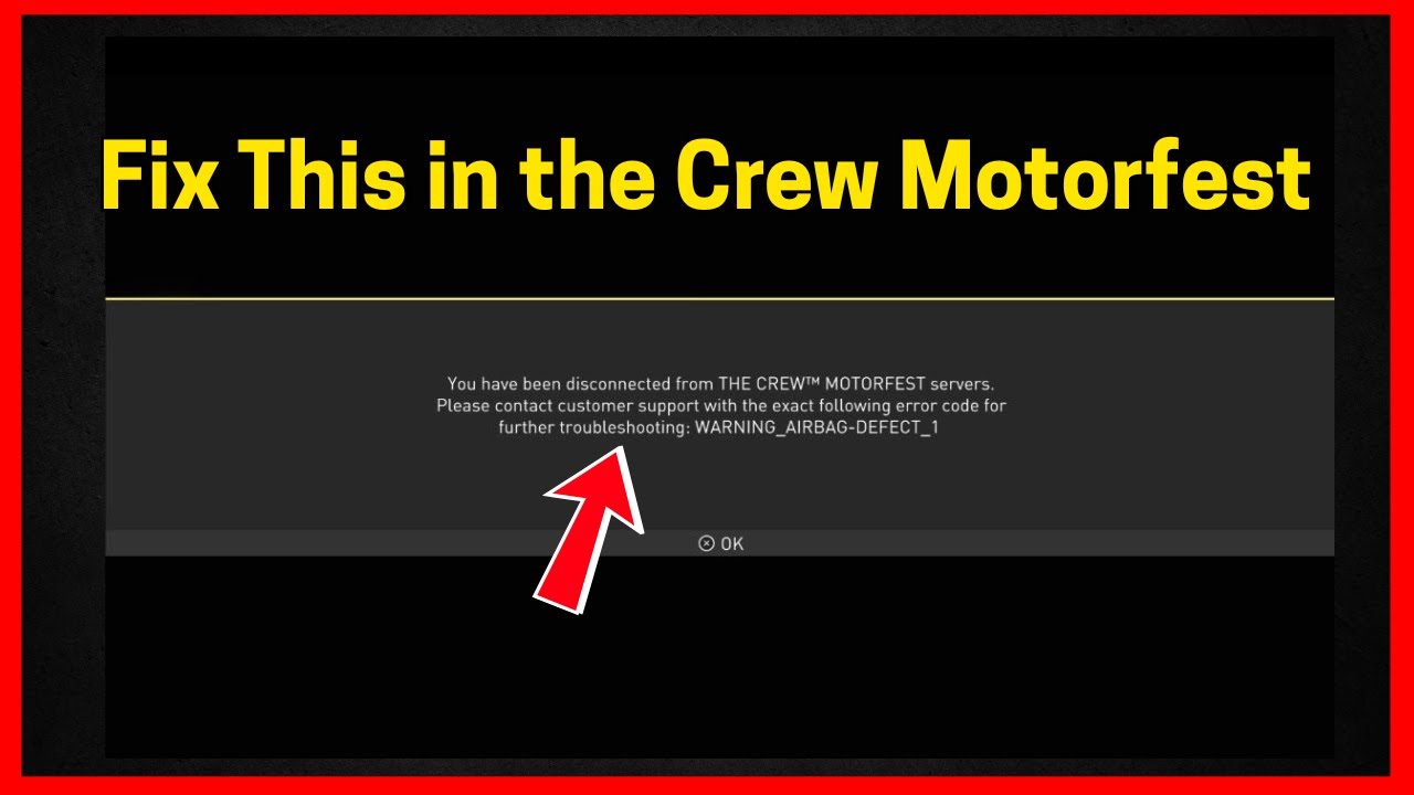 Исправление. Вы были отключены от серверов The Crew Motorfest.