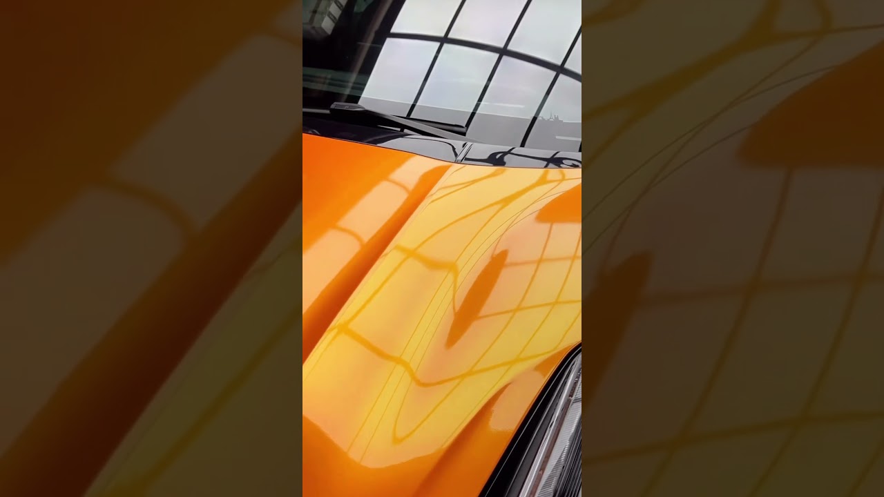 CAXVINYL Factory Direct PET Pearlescent Fiery Orange Car Wrap Install Case