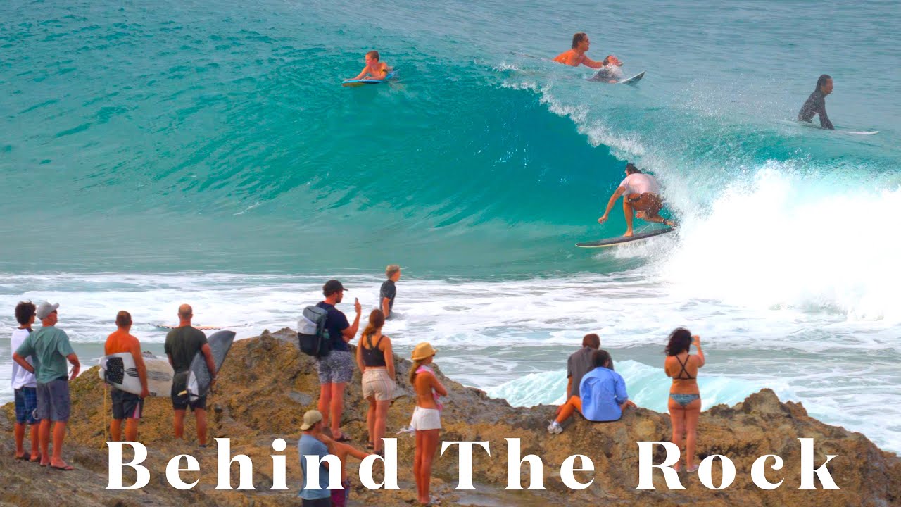 The Chaos From Behind The Rock - Snapper Rocks -January 2026