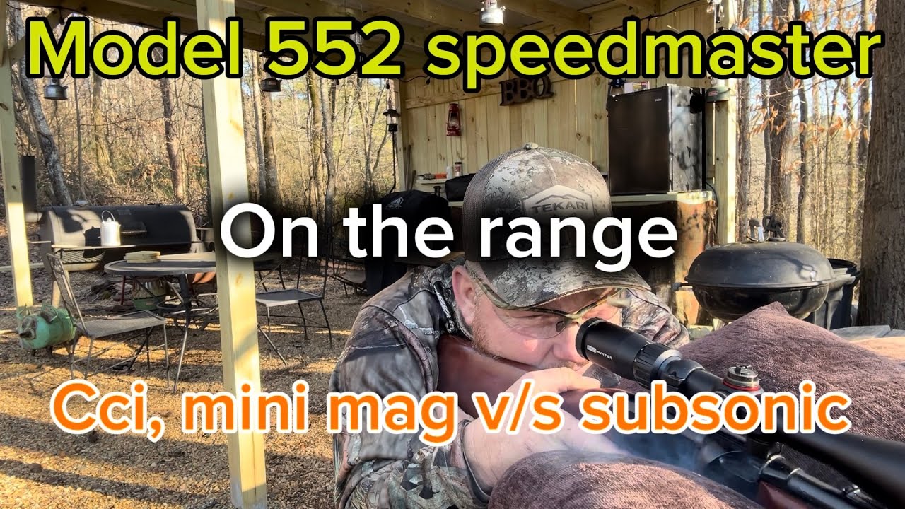 Remington model 552 Speedmaster on the range