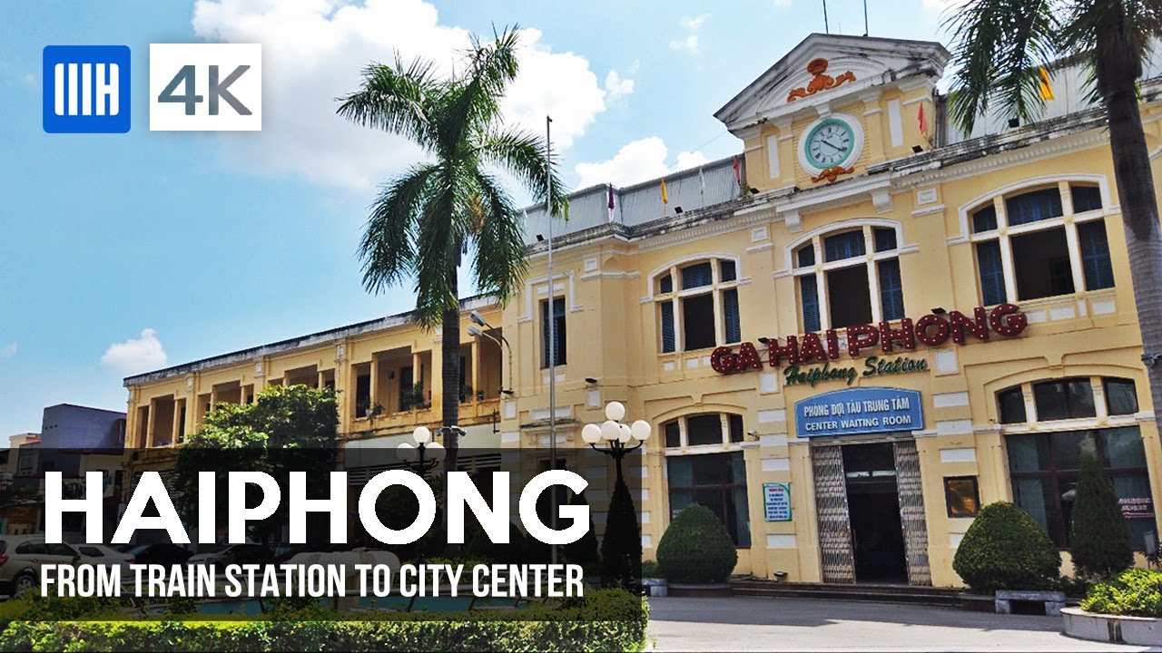 [4K] Haiphong, Vietnam  - Walking from Train Station to City Center - Vietnam Walking Tour
