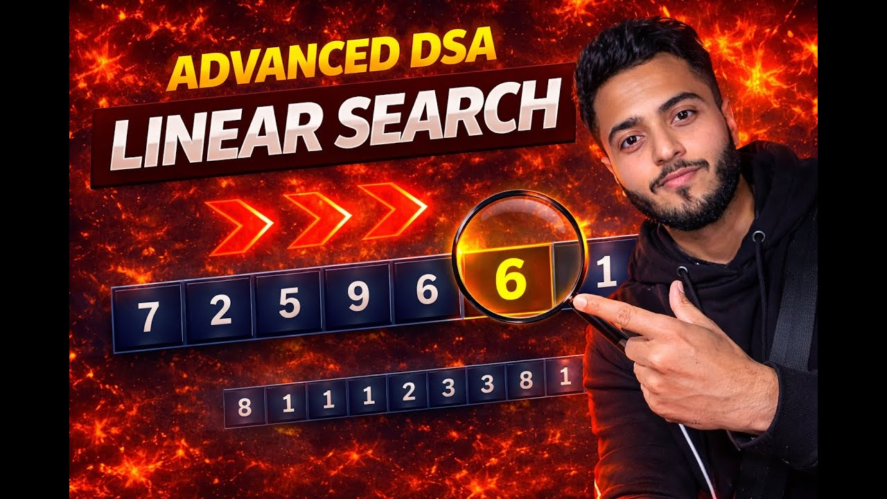 ADVANCED DSA PYTHON | I bet NO ONE would've taught you LINEAR SEARCH like this 🔥