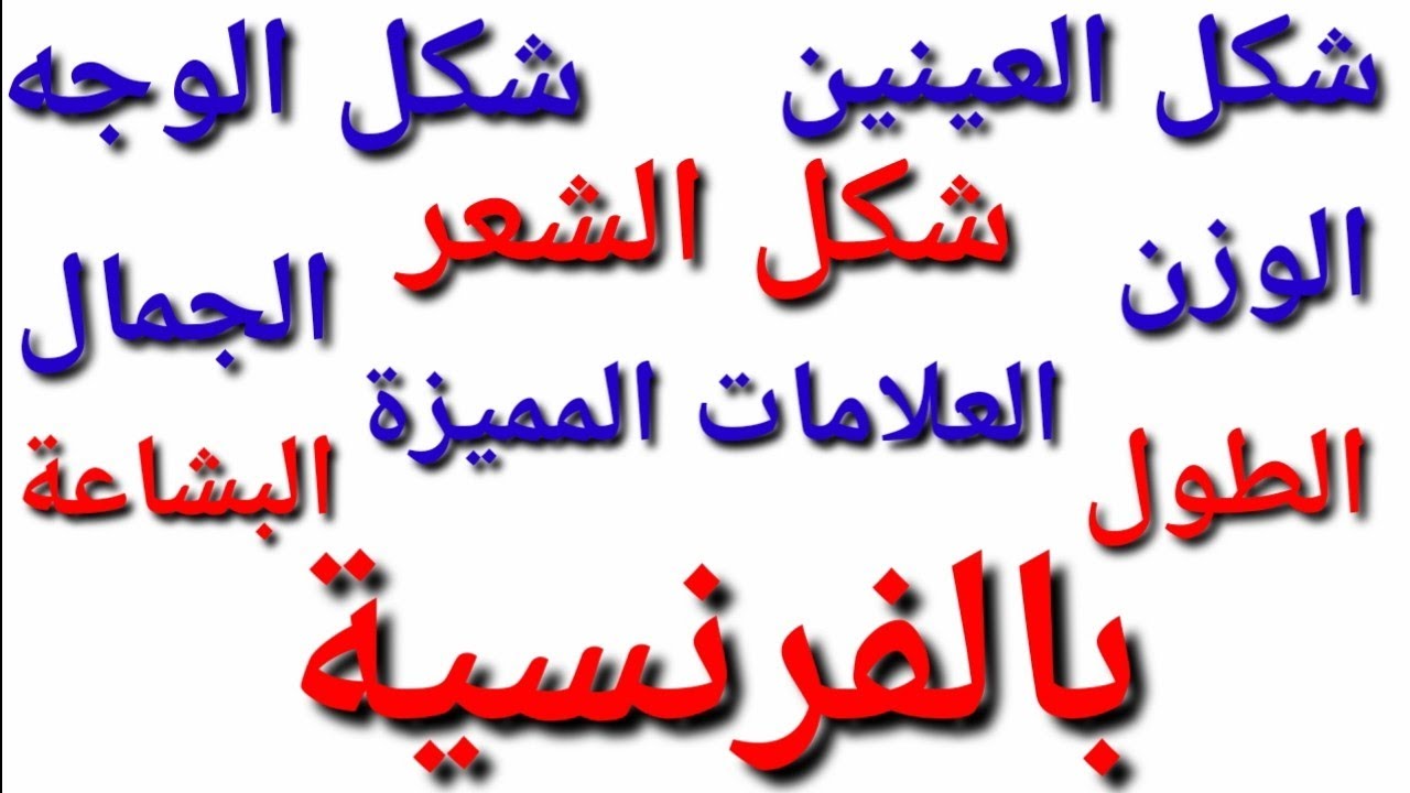 تعلم اللغة الفرنسية: وصف الأشخاص بالفرنسيةالمظهر الخارجيl'apparence physique