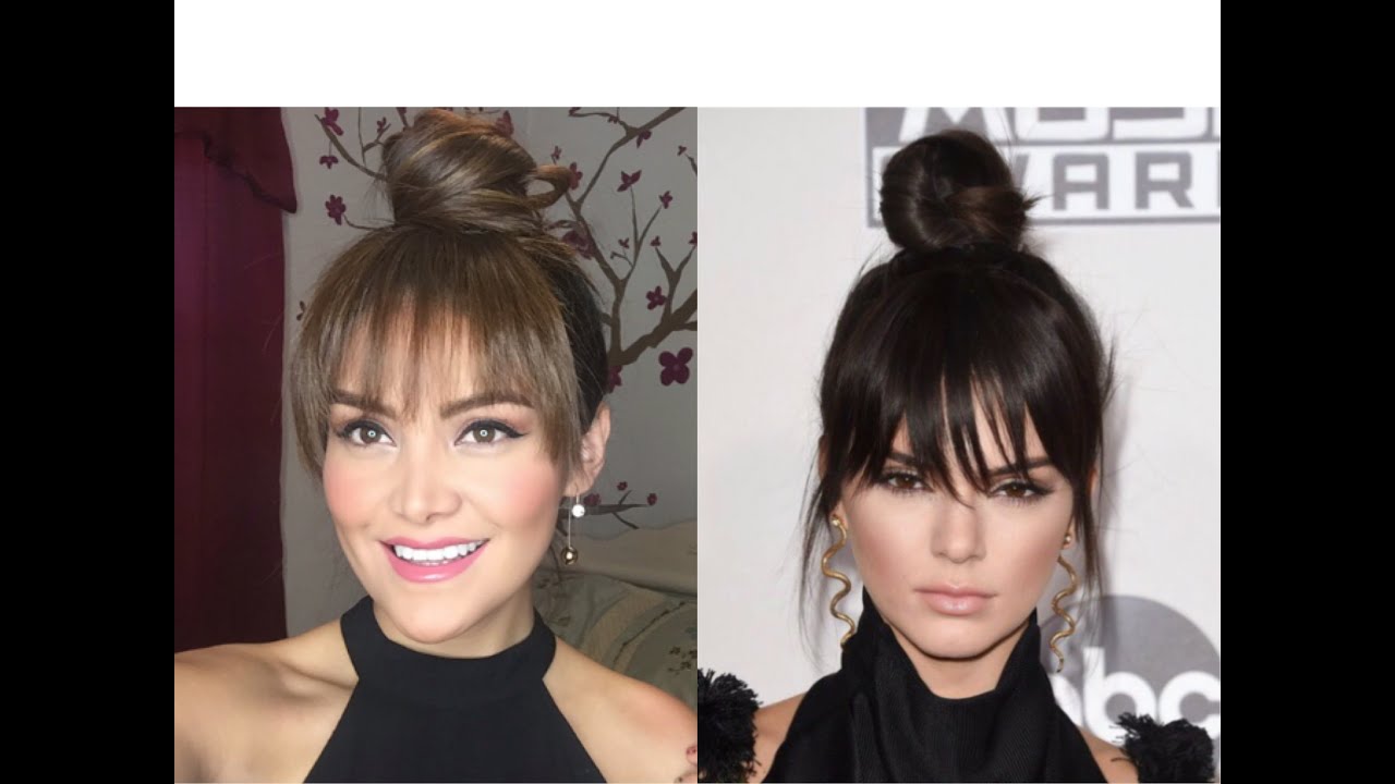 Peinado: KENDALL JENNER con cerquillo SIN cortarse el cabello