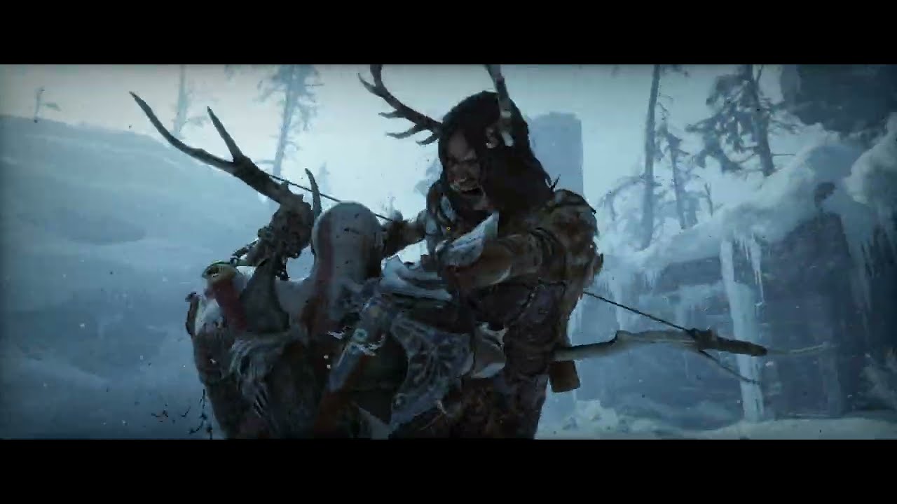 God of War Ragnarok - Kratos vs The Huntress  No damage fight
