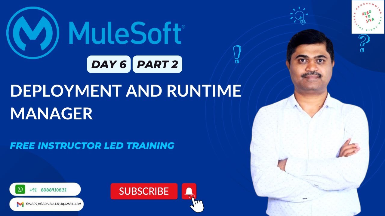 MULESOFT TRAINING DAY6-DEPLOYING APPLICATIONS USING RUNTIME MANAGER