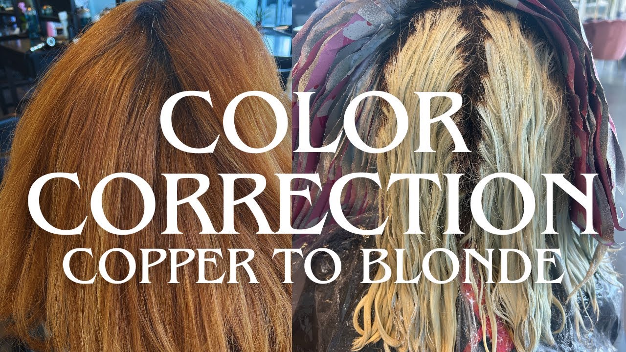 Copper to Blonde in One Day: Color Correction & Toner Tutorial, Hair Transformation, Platinum Card